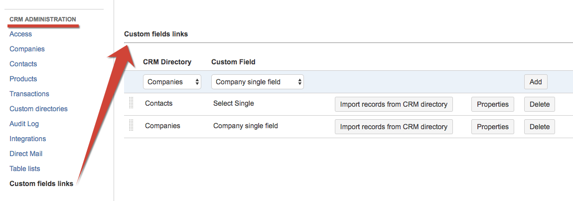 Link CRM Custom Fields to Jira Custom Fields